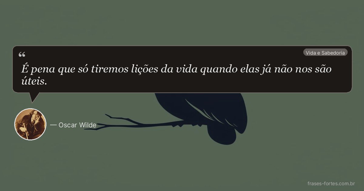 Frase de Oscar Wilde