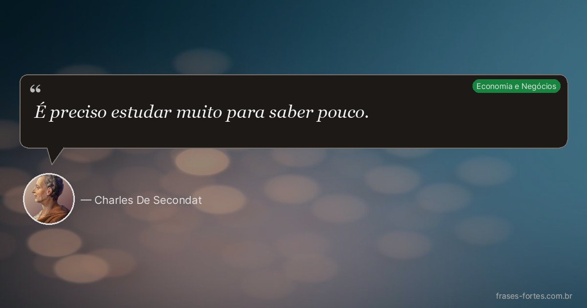 Frase de Charles De Secondat