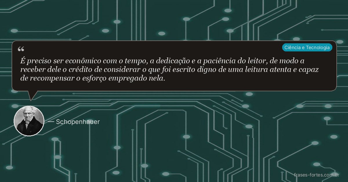 Frase de Schopenhauer