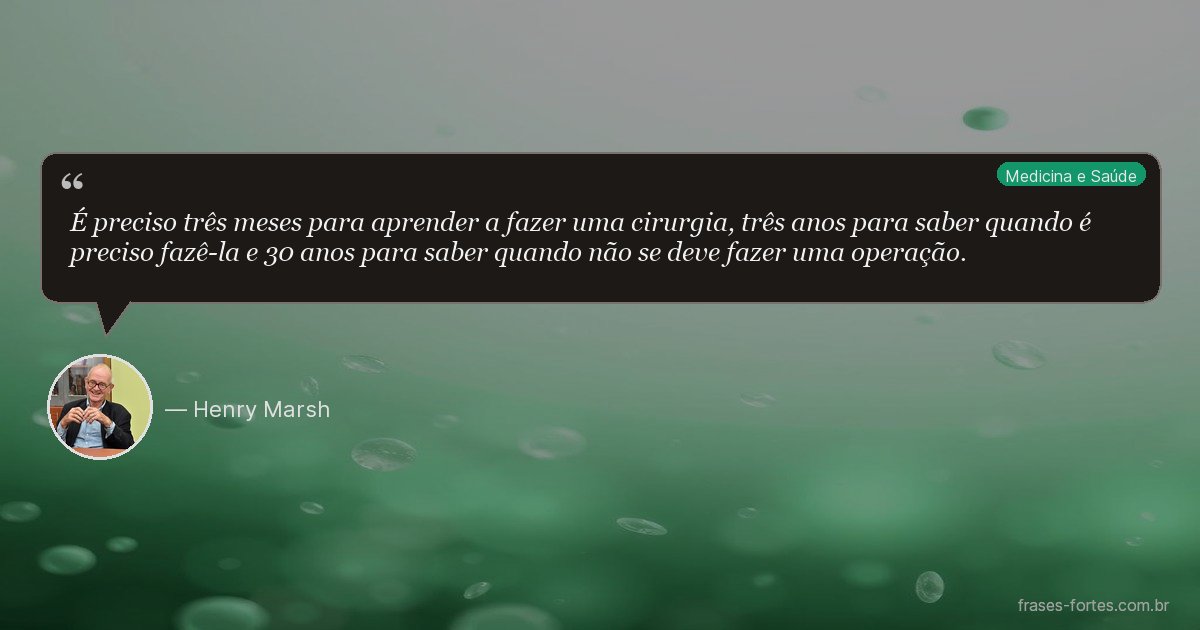 Frase de Henry Marsh