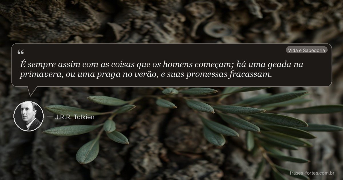 Frase de J.R.R. Tolkien