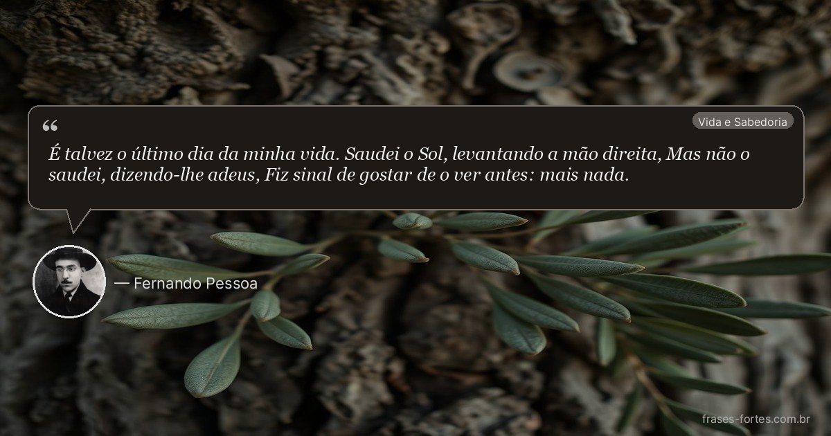 Frase de Fernando Pessoa