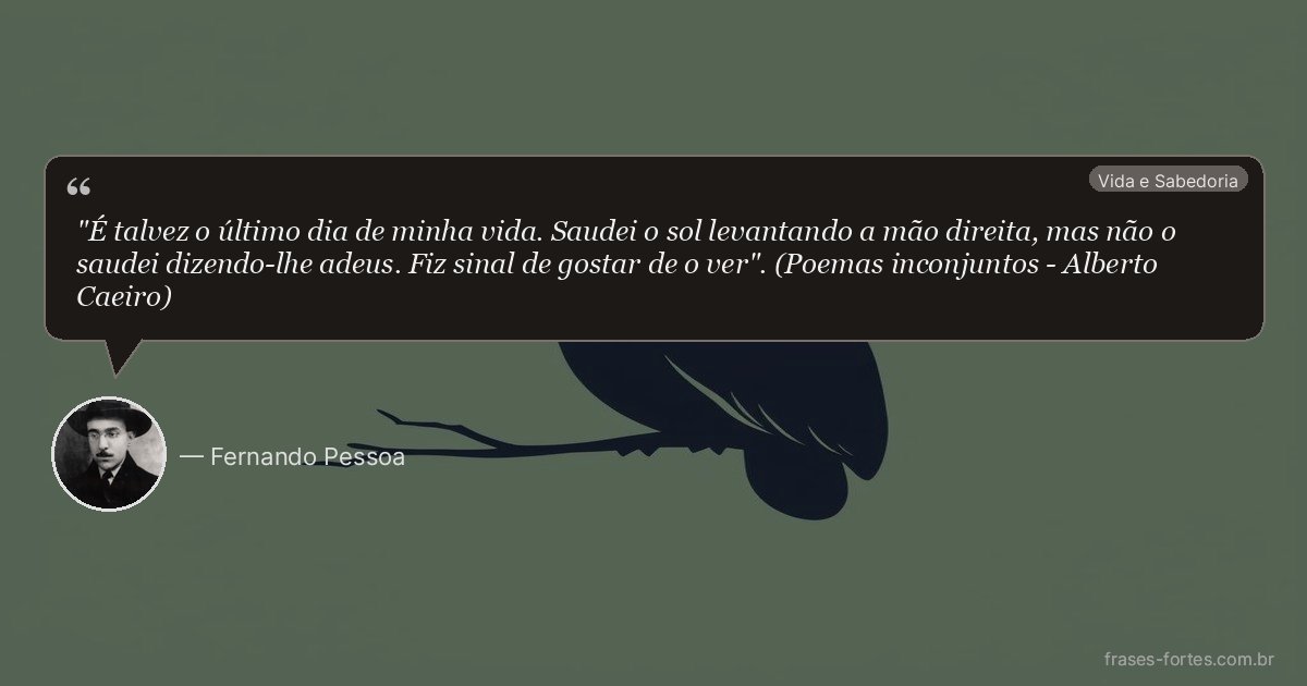 Frase de Fernando Pessoa