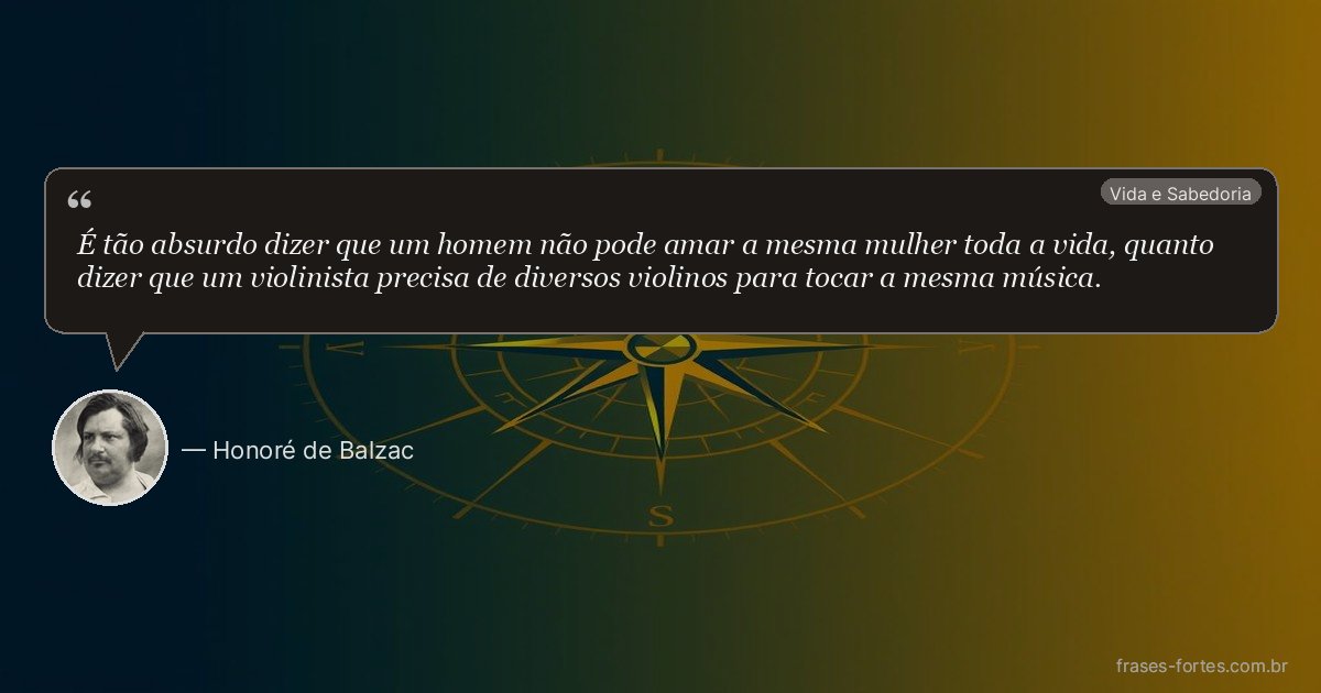 Frase de Honoré de Balzac