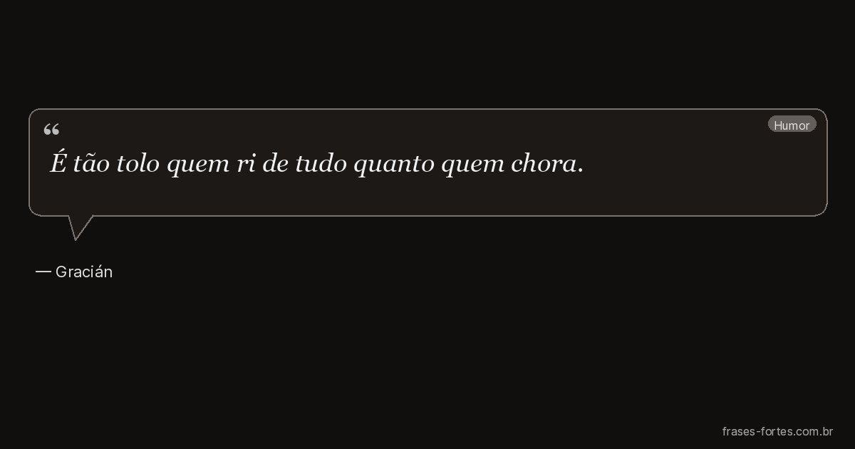 Frase de Gracián