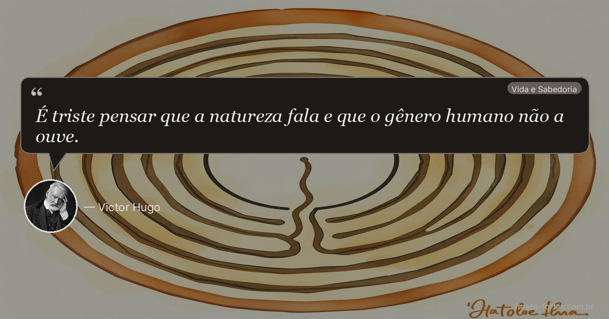 Frase de Victor Hugo