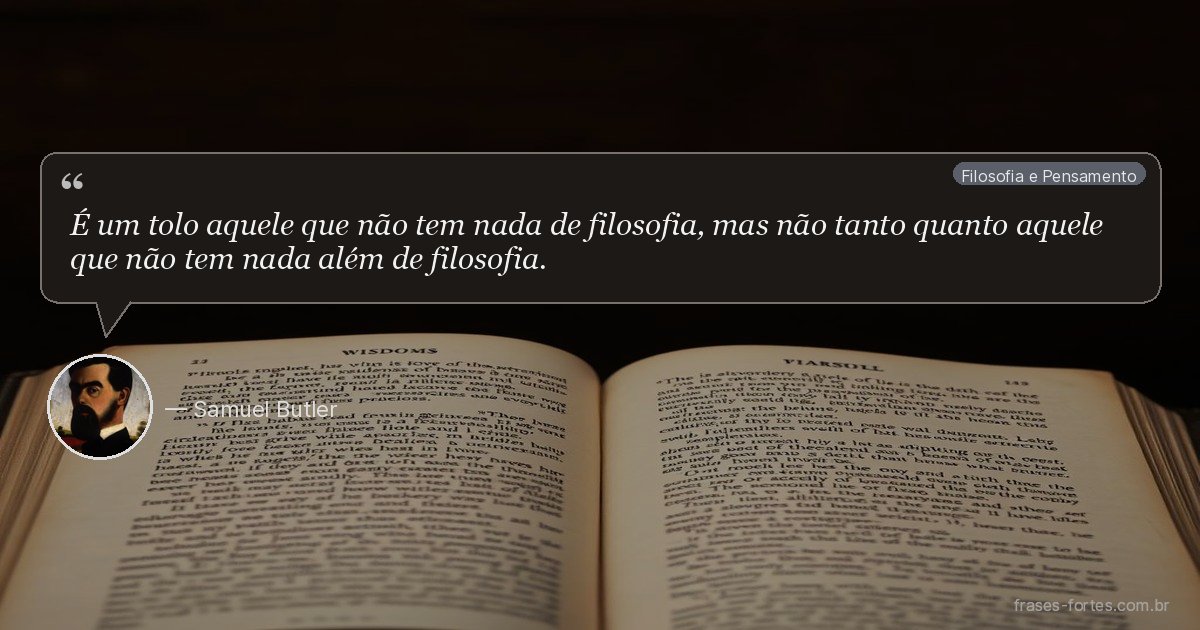 Frase de Samuel Butler