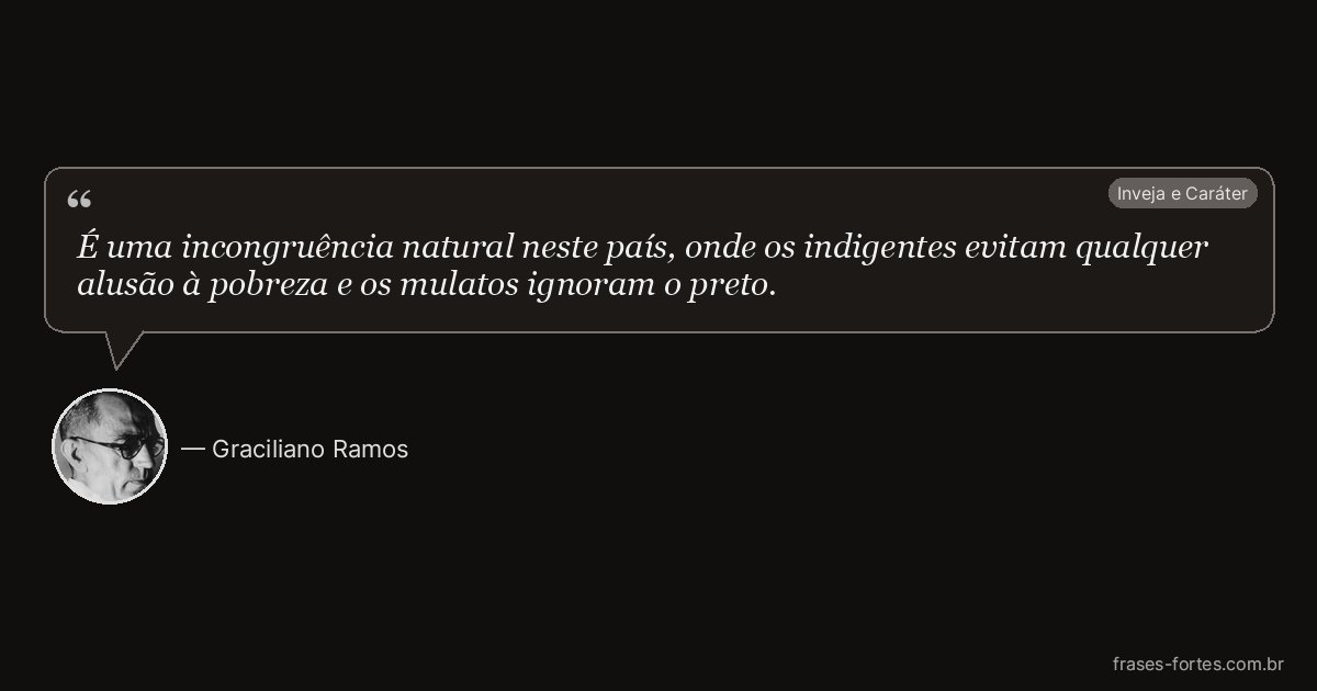 Frase de Graciliano Ramos