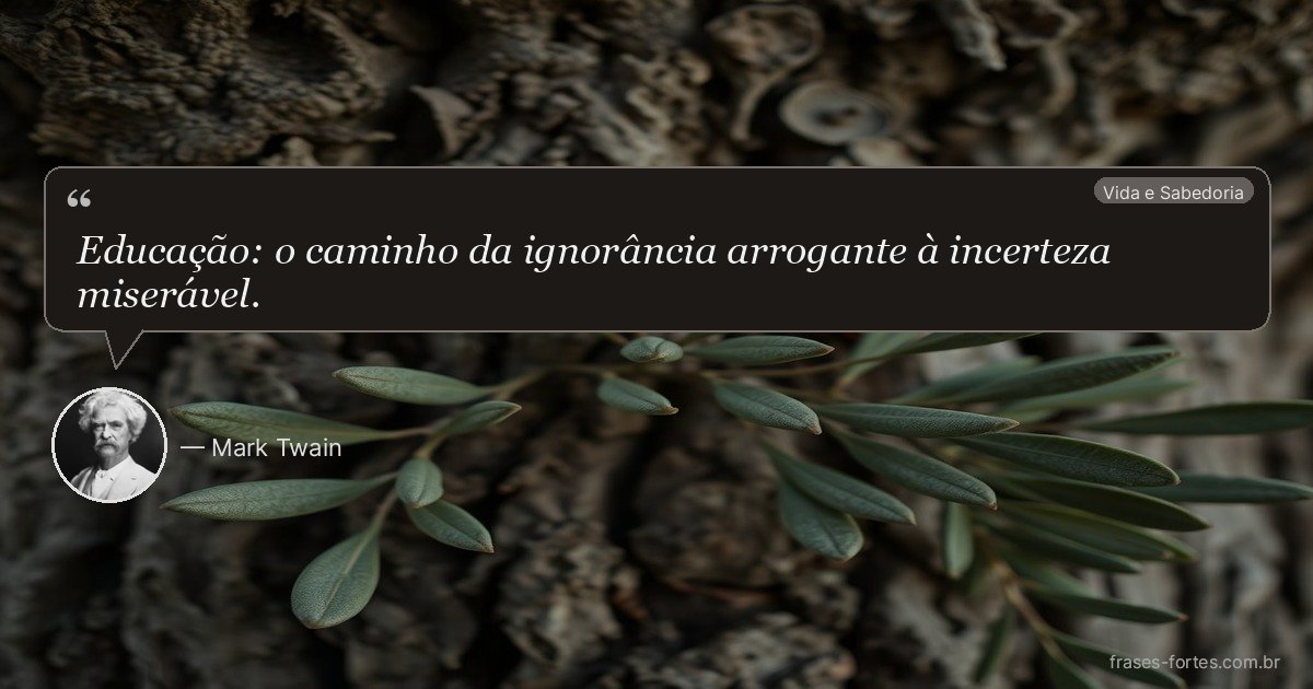 Frase de Mark Twain