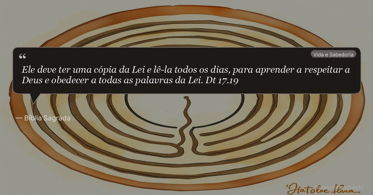 Frase de Bíblia Sagrada