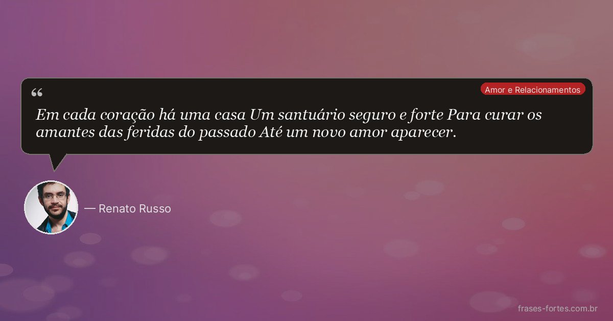 Frase de Renato Russo