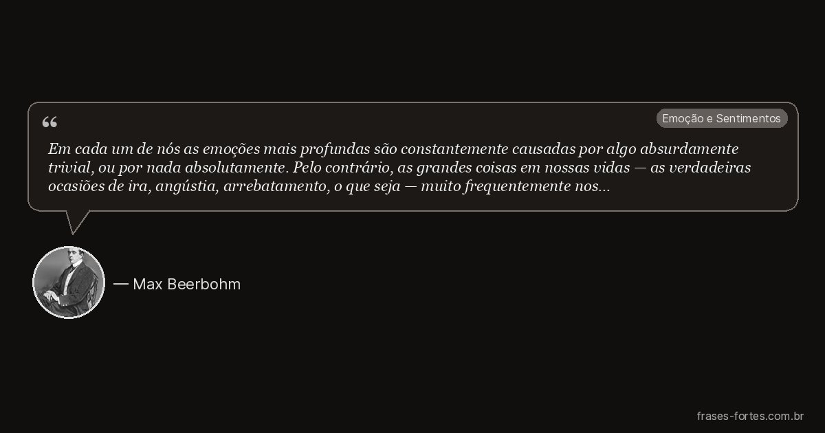Frase de Max Beerbohm