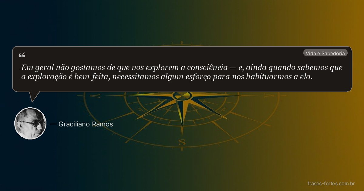 Frase de Graciliano Ramos