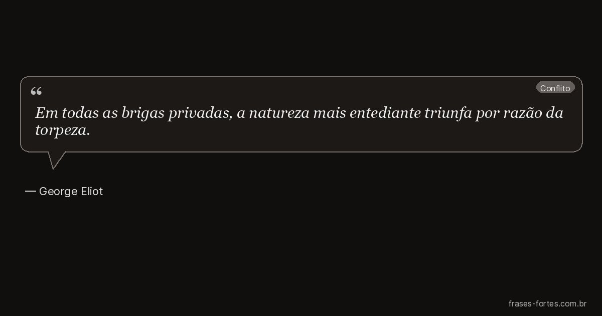 Frase de George Eliot