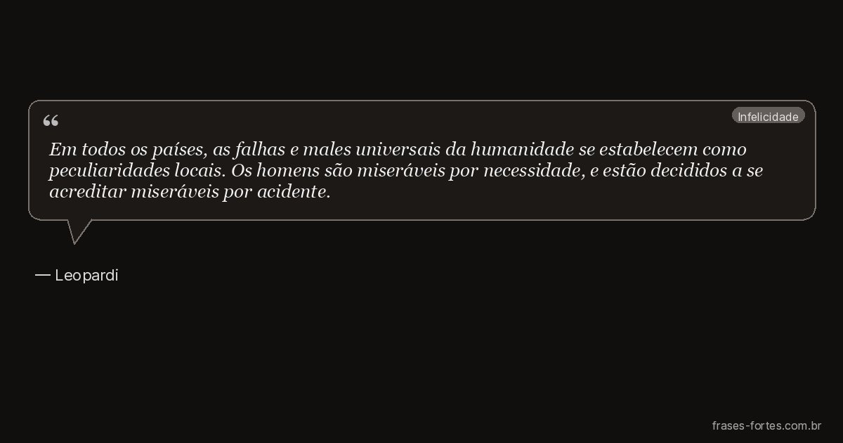 Frase de Leopardi