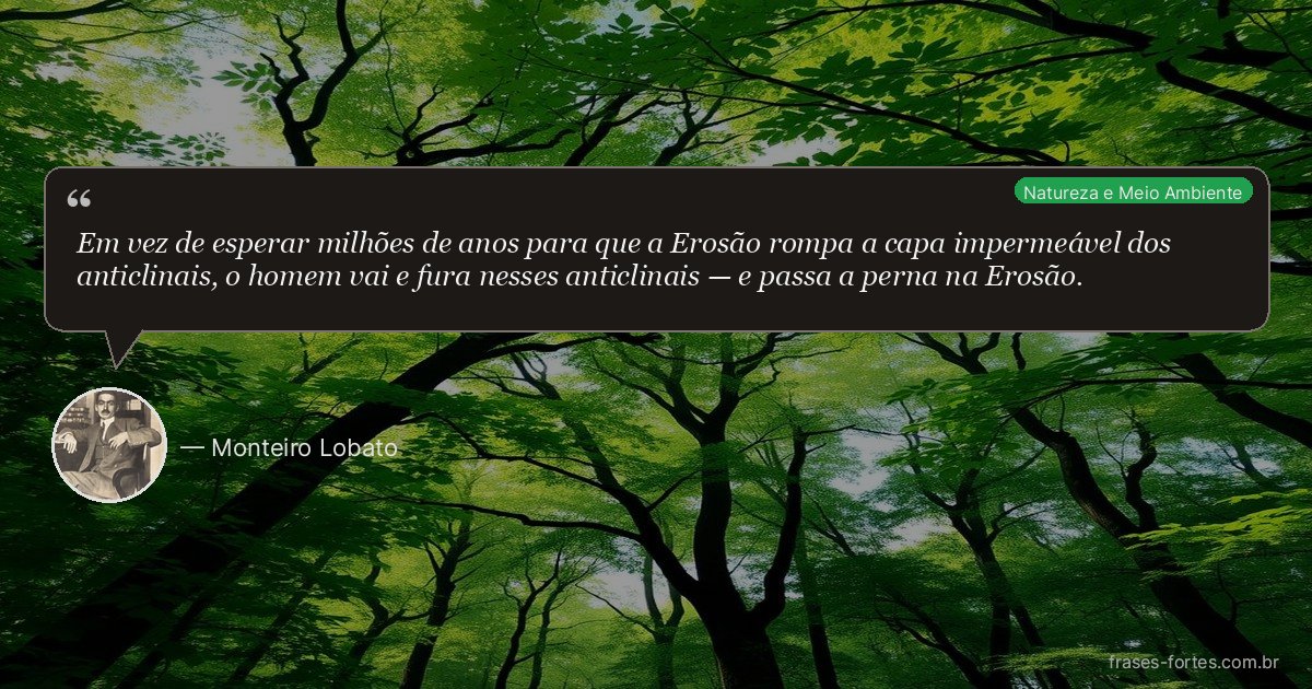 Frase de Monteiro Lobato