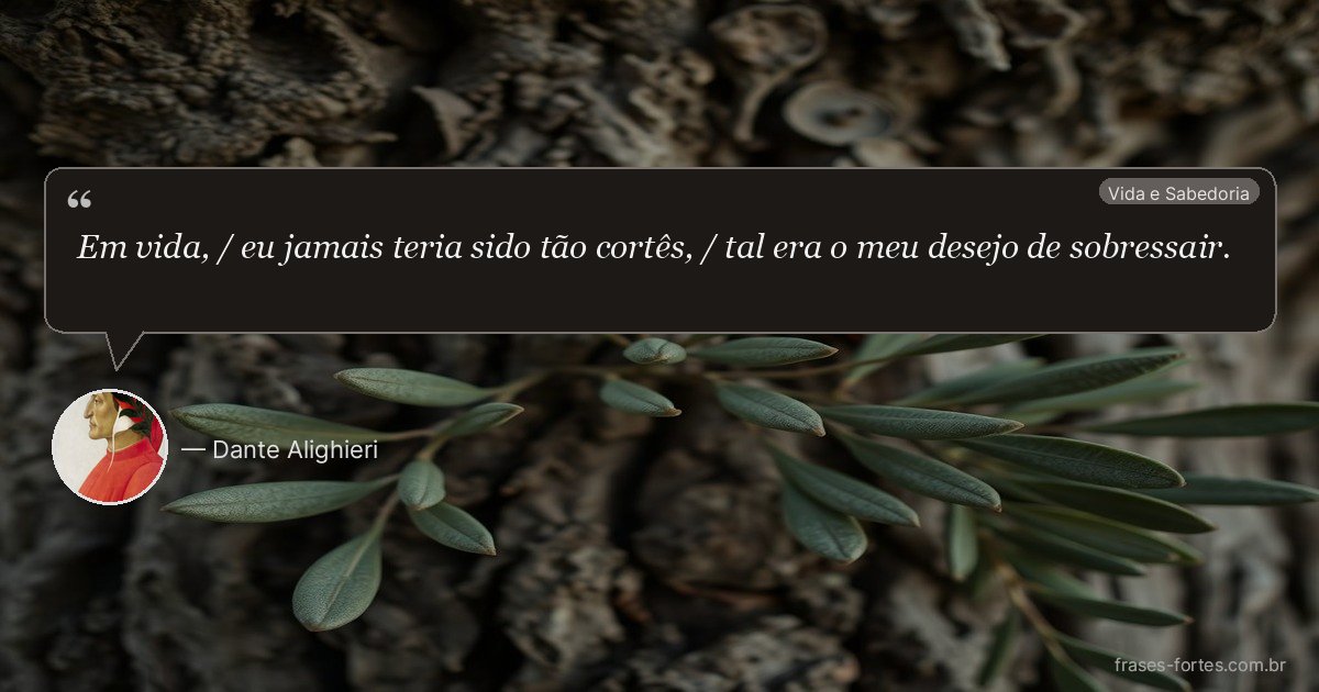 Frase de Dante Alighieri