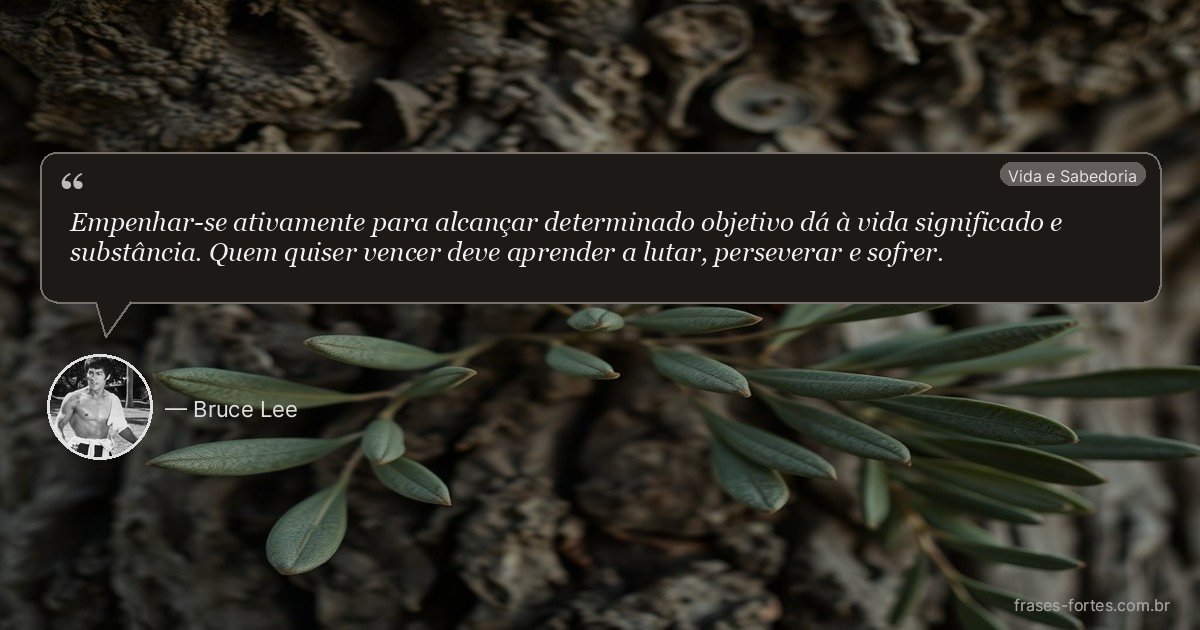 Frase de Bruce Lee