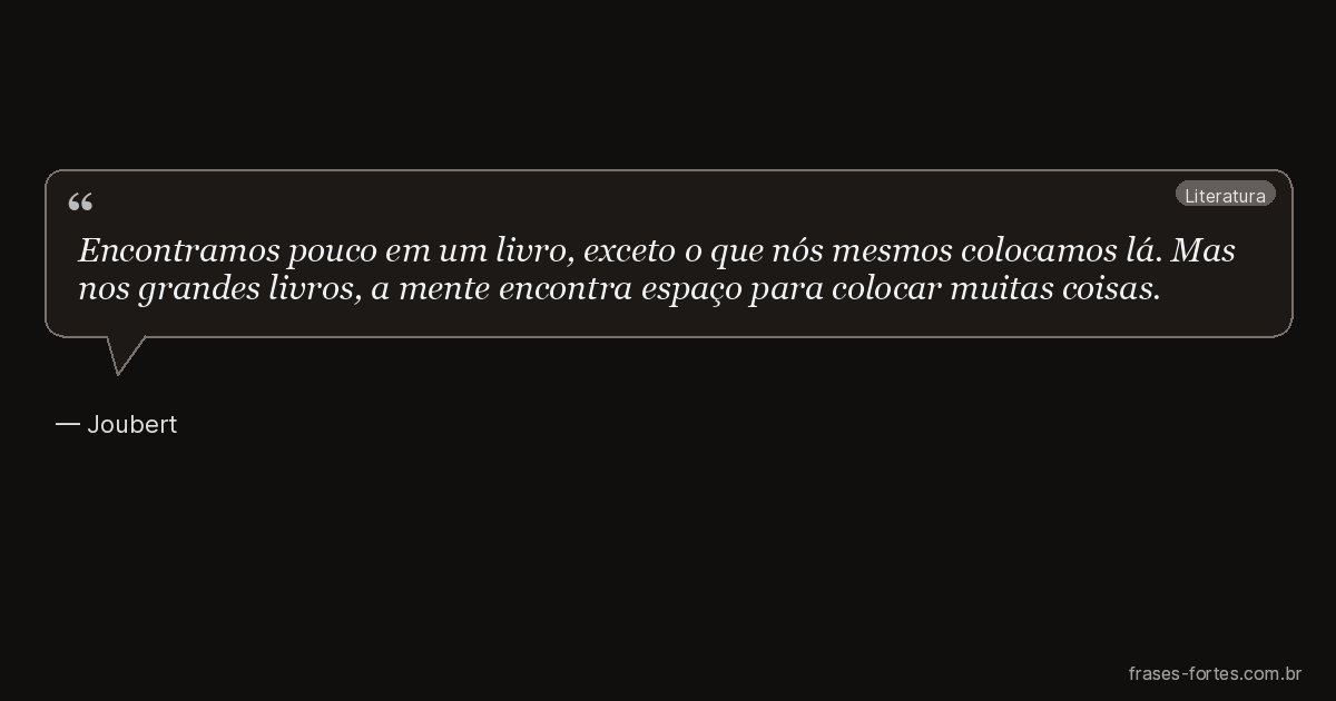 Frase de Joubert