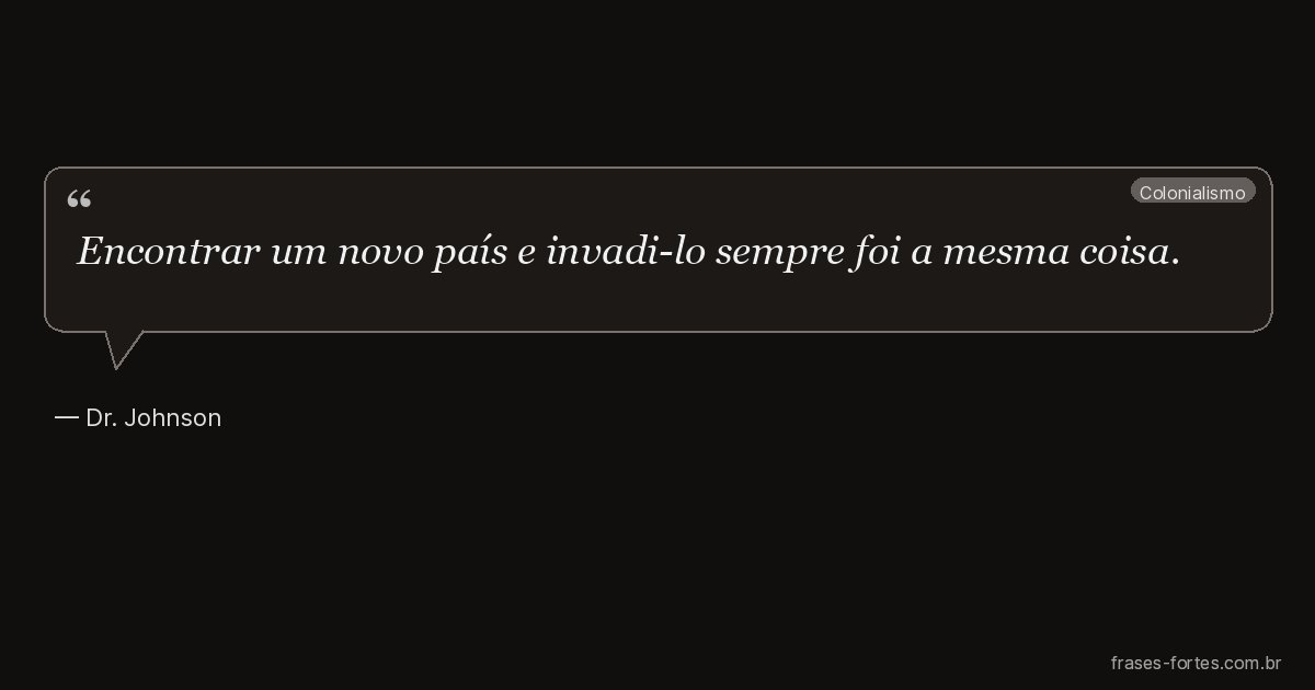 Frase de Dr. Johnson