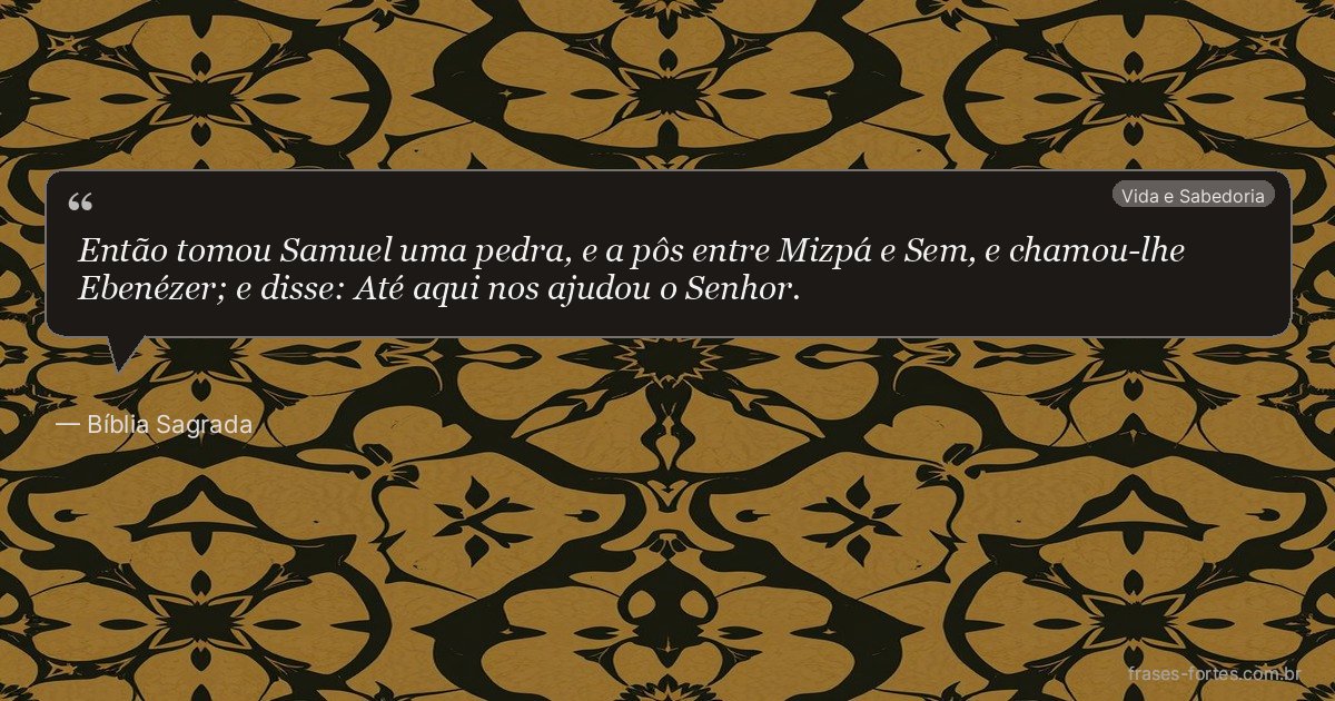 Frase de Bíblia Sagrada