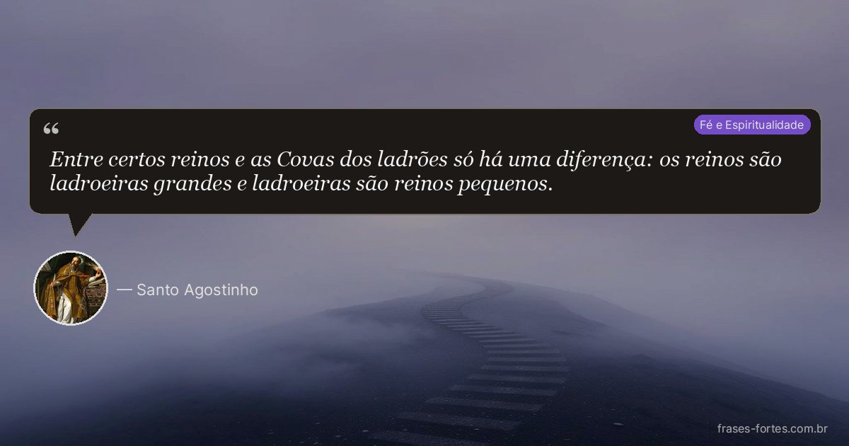 Frase de Santo Agostinho