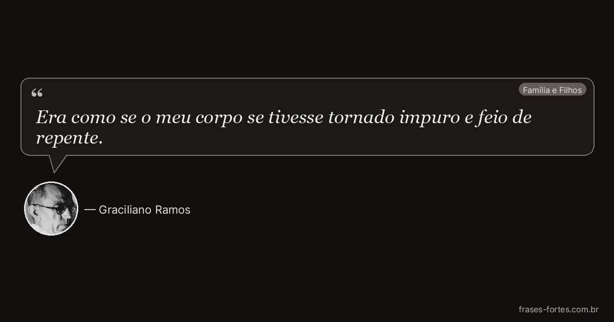 Frase de Graciliano Ramos
