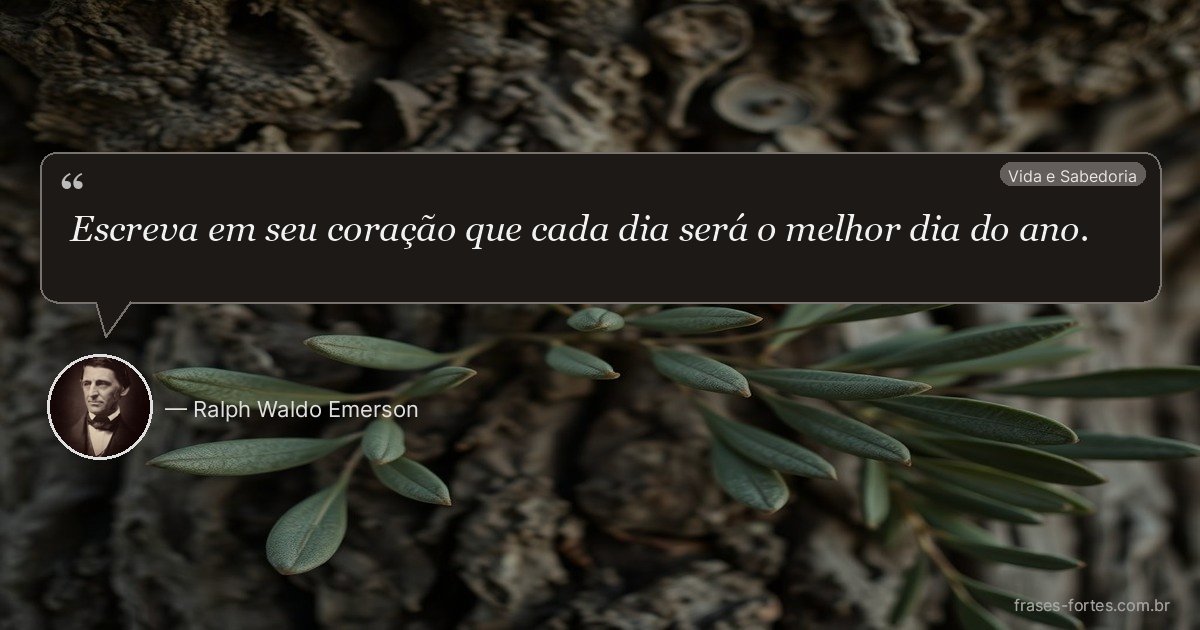Frase de Ralph Waldo Emerson