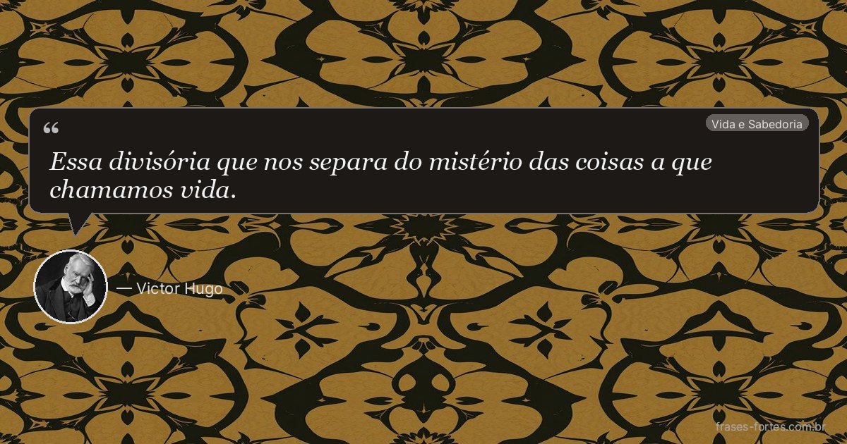 Frase de Victor Hugo