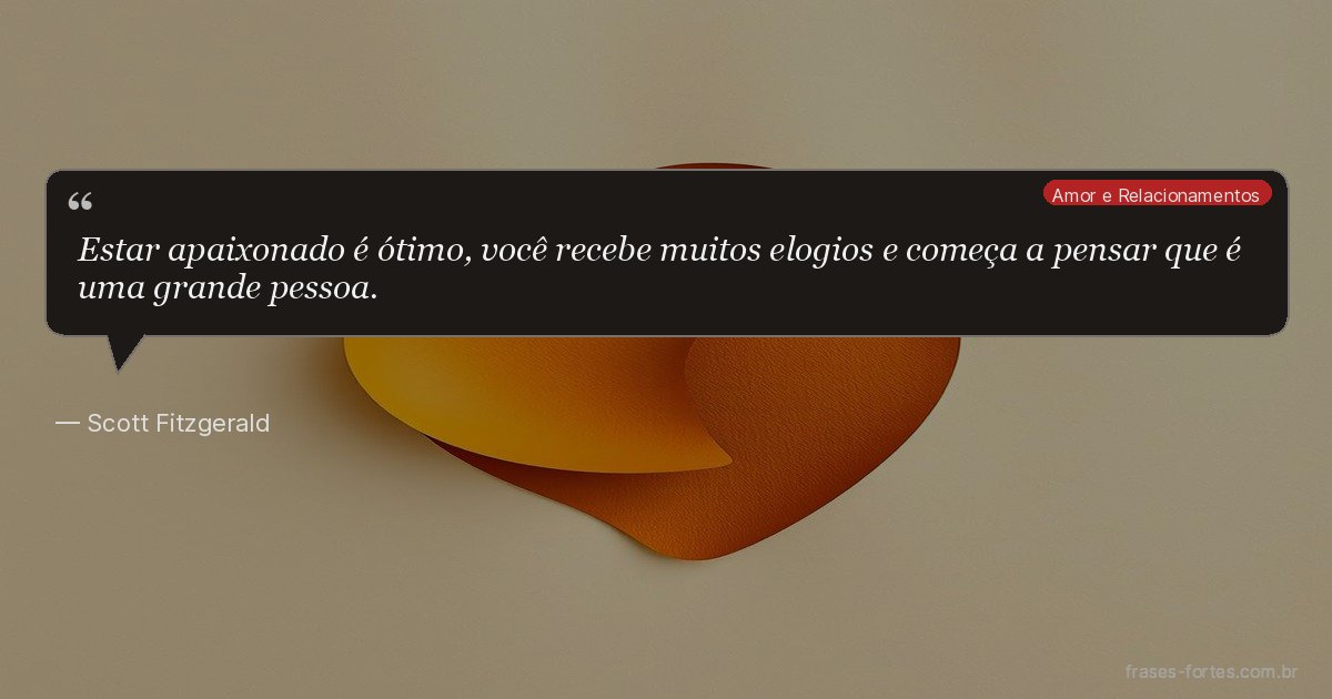 Frase de Scott Fitzgerald