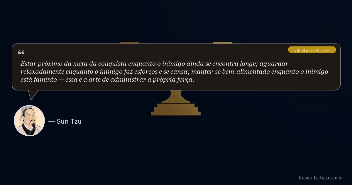 Frase de Sun Tzu