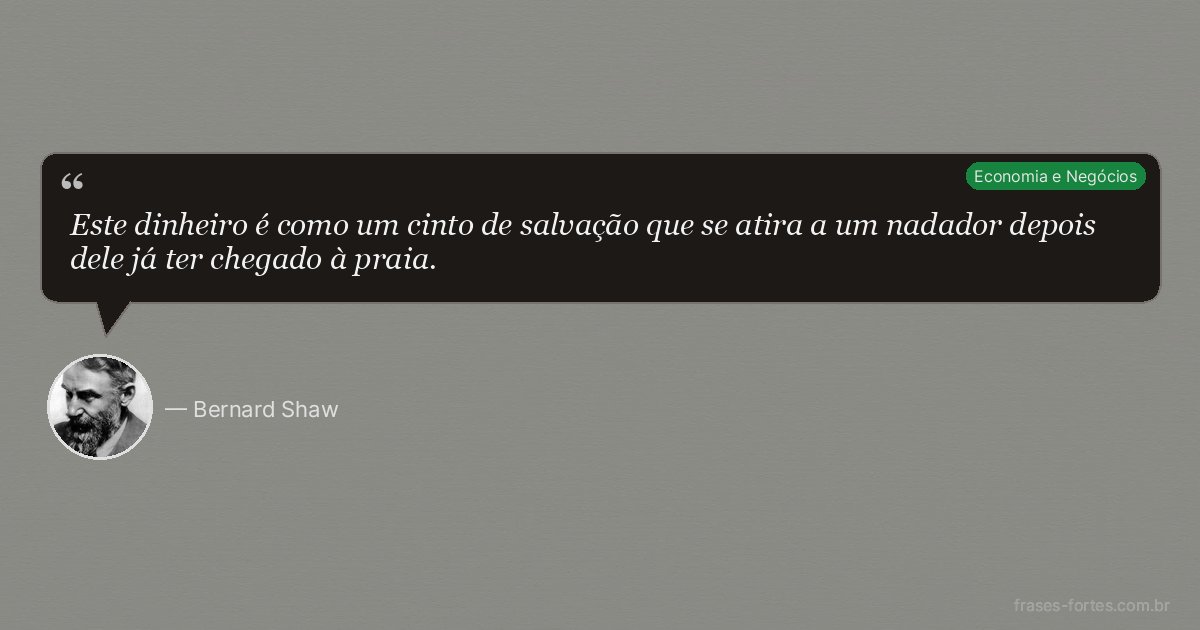 Frase de Bernard Shaw
