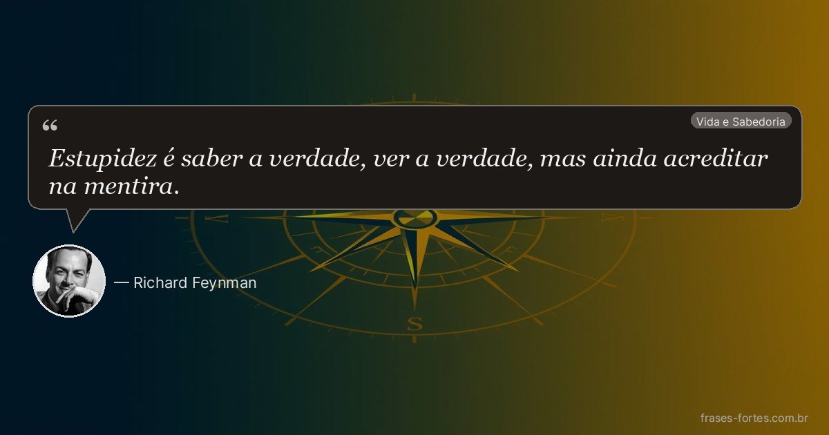 Frase de Richard Feynman