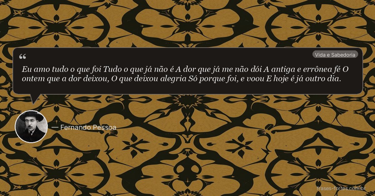 Frase de Fernando Pessoa