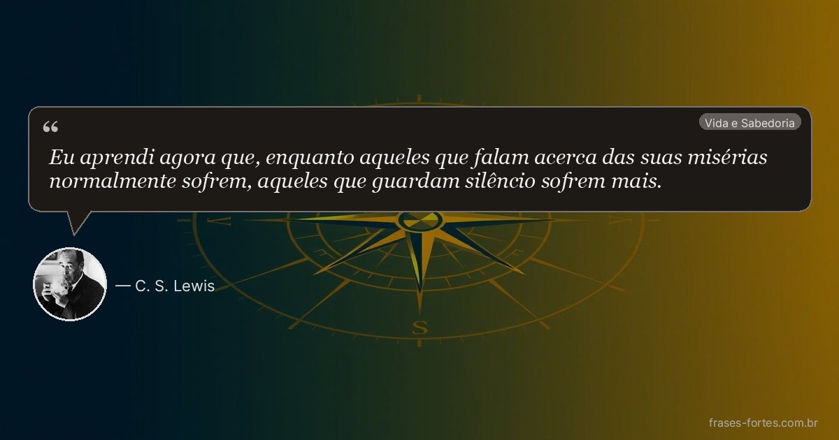 Frase de C. S. Lewis