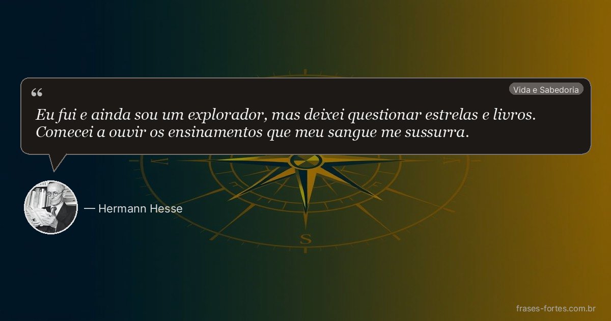 Frase de Hermann Hesse