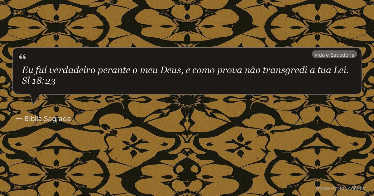 Frase de Bíblia Sagrada