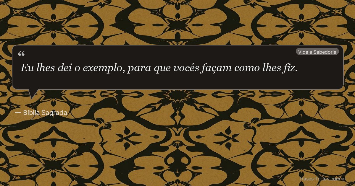 Frase de Bíblia Sagrada