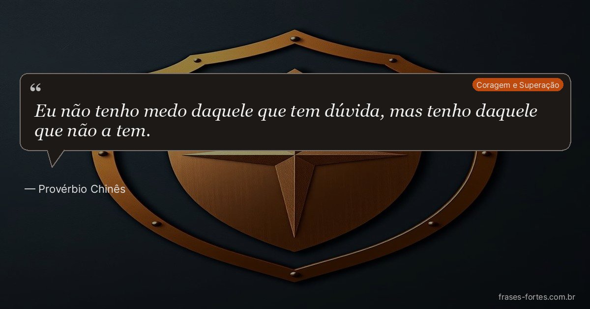 Frase de Provérbio Chinês
