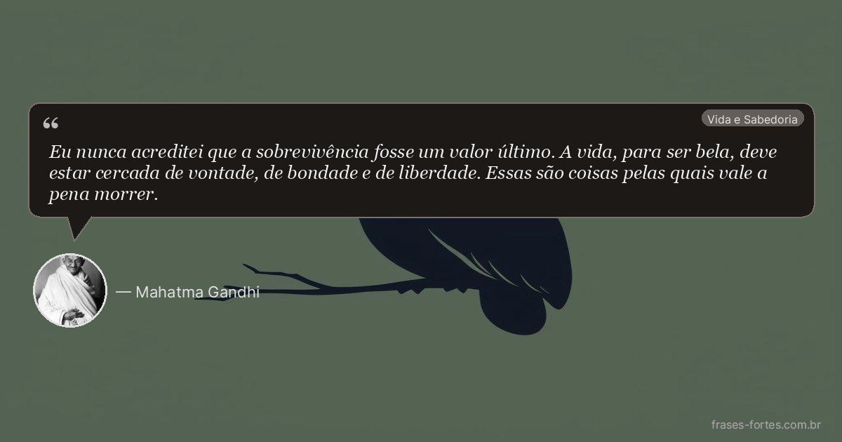 Frase de Mahatma Gandhi