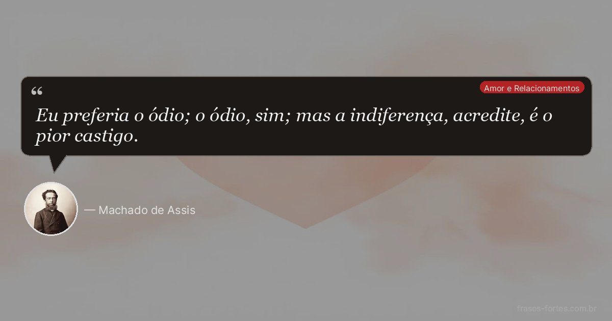 Frase de Machado de Assis