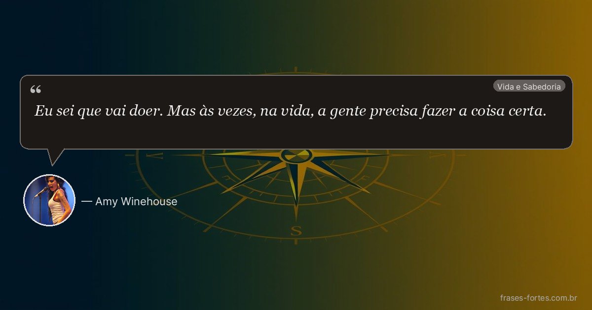 Frase de Amy Winehouse