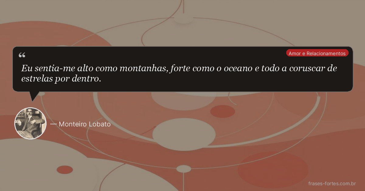 Frase de Monteiro Lobato