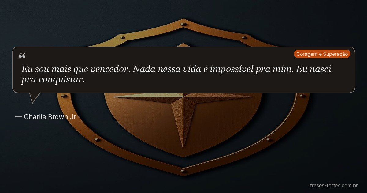 Frase de Charlie Brown Jr