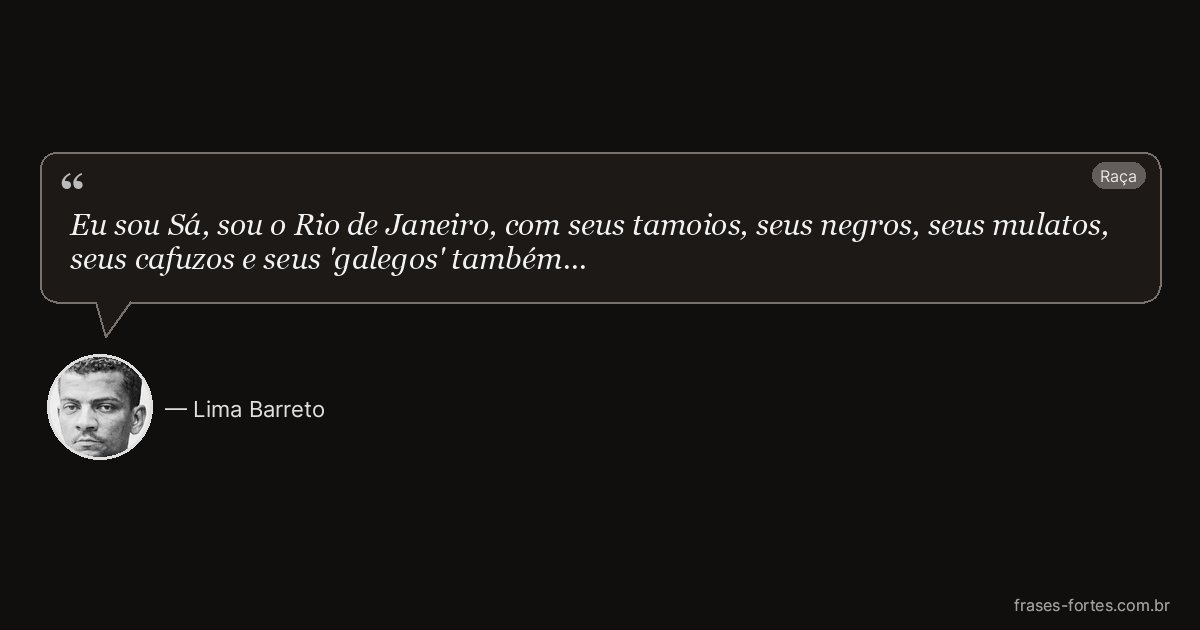 Frase de Lima Barreto