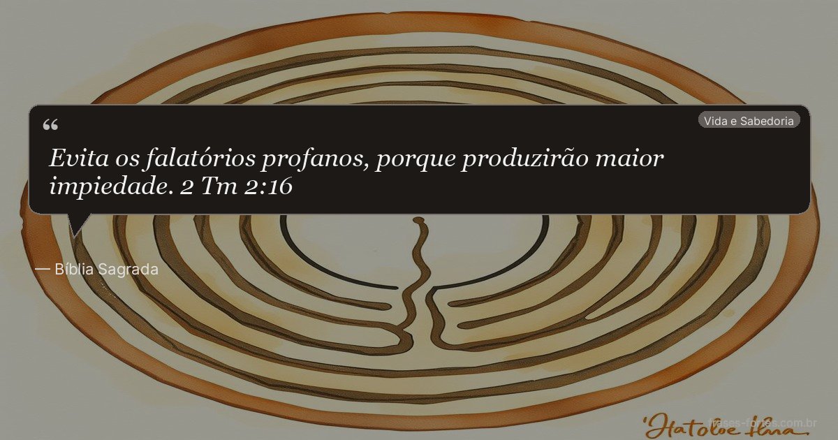 Frase de Bíblia Sagrada