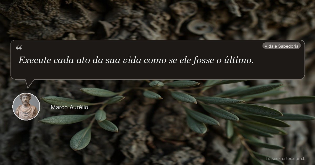 Frase de Marco Aurélio