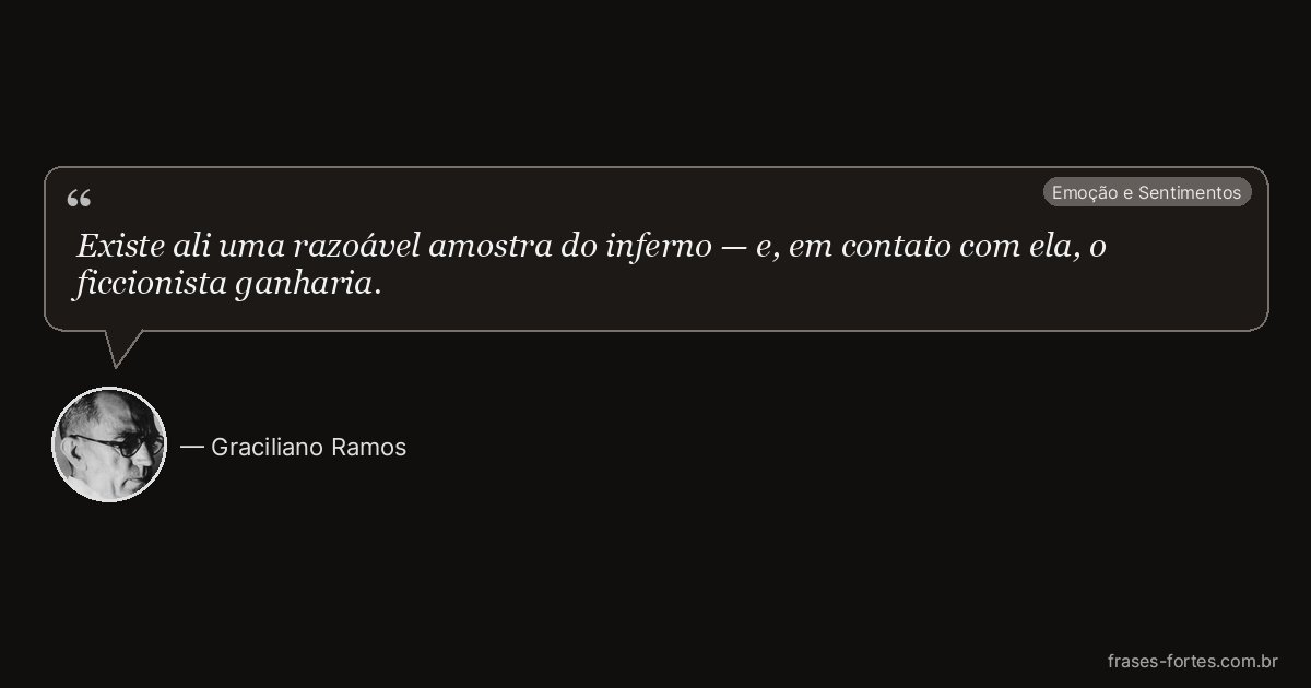 Frase de Graciliano Ramos