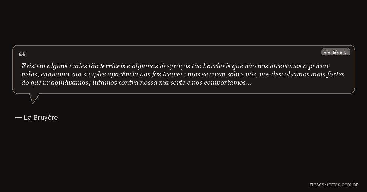 Frase de La Bruyère