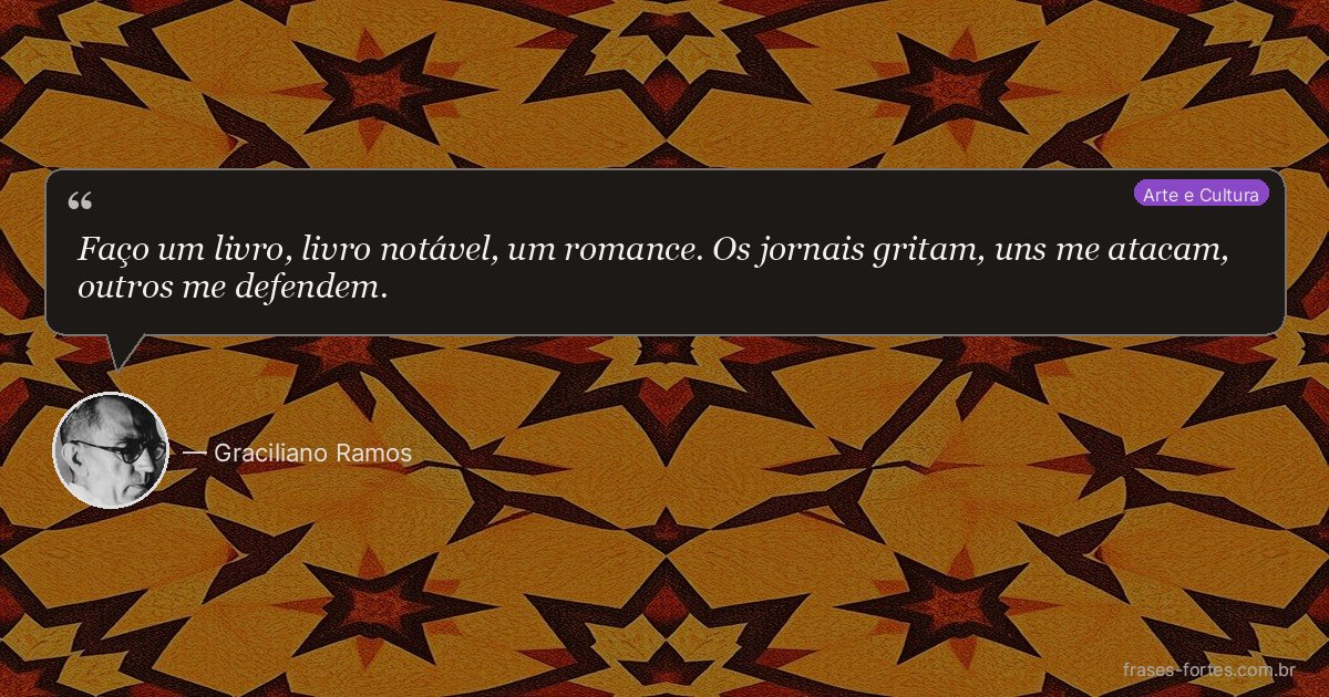 Frase de Graciliano Ramos